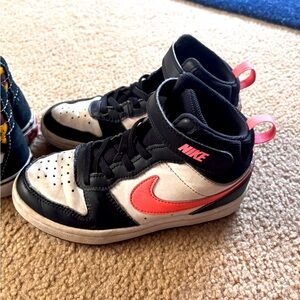 Nike Black and Pink Sneakers